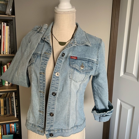 Jackets & Blazers - *FREE WITH PURCHASE — Distressed form fitting jean jacket from UK